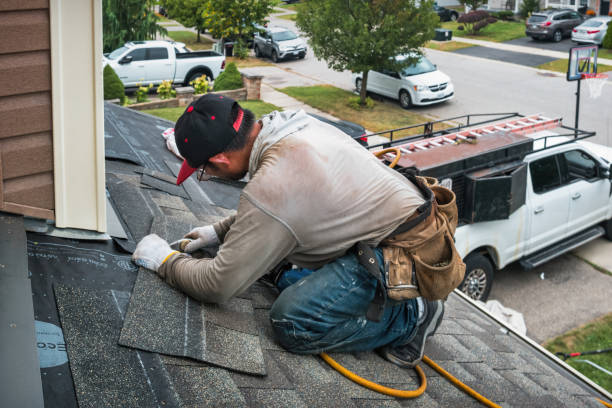 Professional Roof Repair technician working in Burlington, NJ